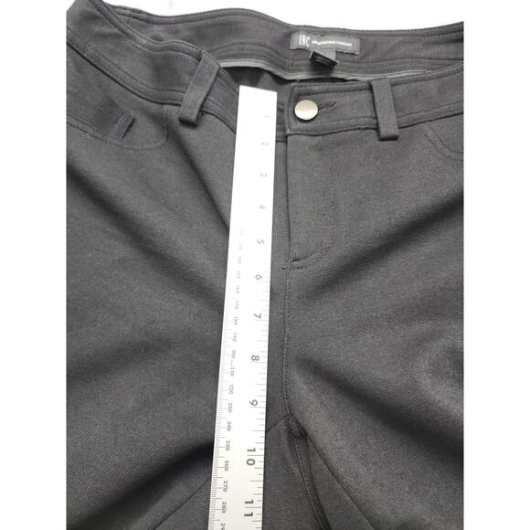 INC Mid Rise Straight Leg Knit Trouser Pants Size 8 Black Stretch Office Career - Picture 7 of 10